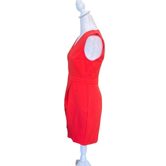 BCBGMaxAzria Sleeveless Red Mini Dress Womens Size 4 NWT - Picture 4 of 13